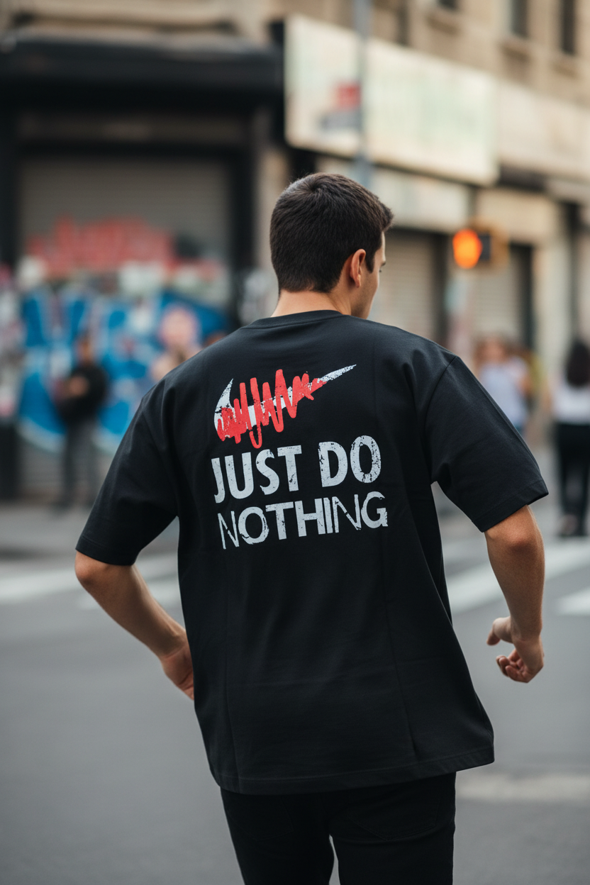 Remera Oversized NK Do Nothing