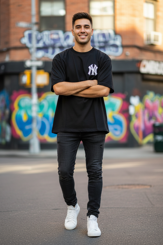 Remera Oversized NY Yankees