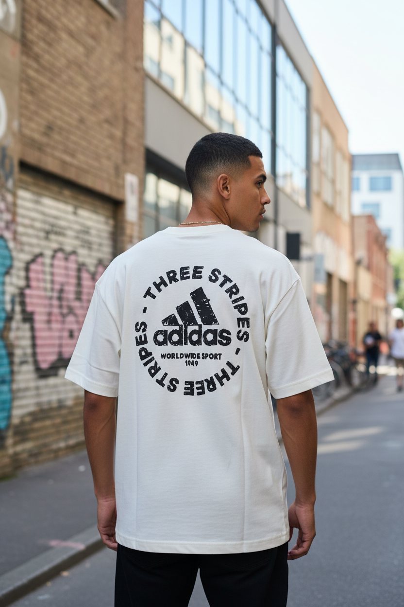 Remera Oversized ADI Stripe's Circle