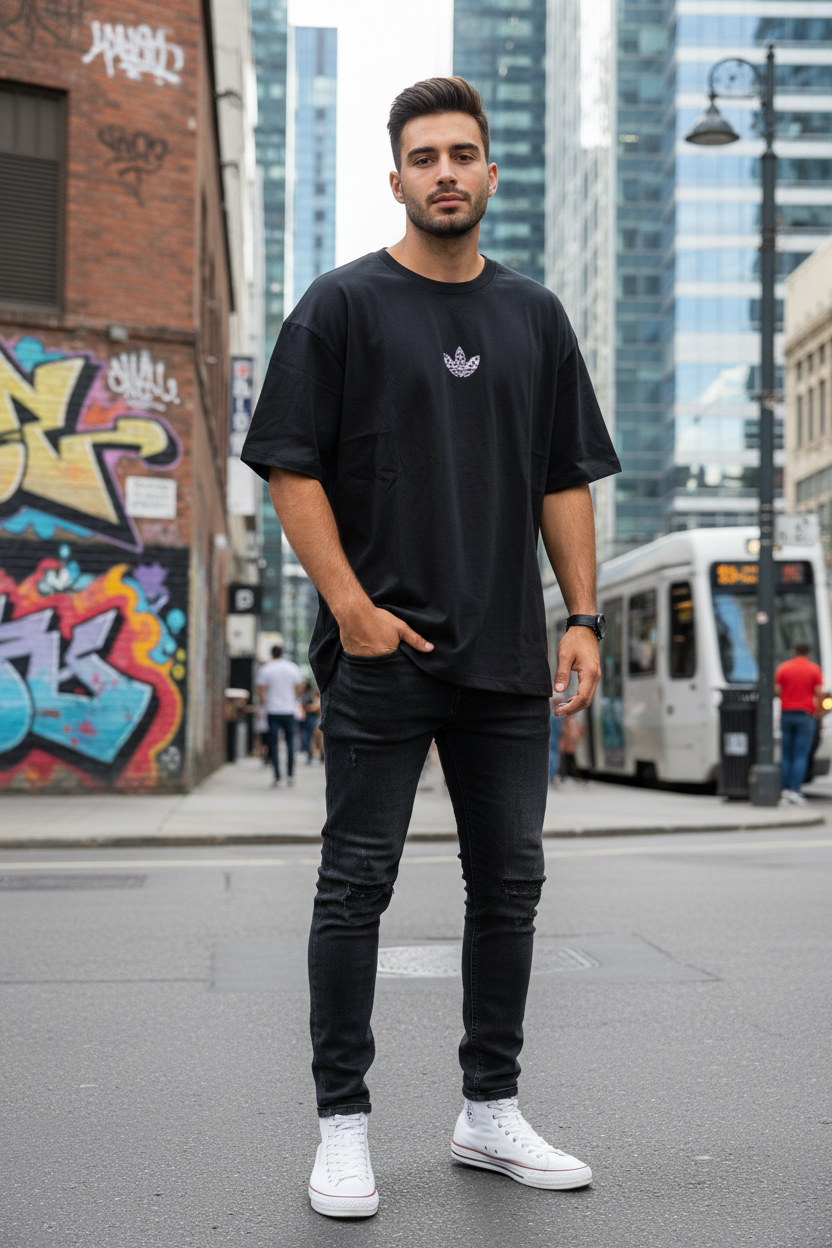 Remera Oversized ADI Finish Flag