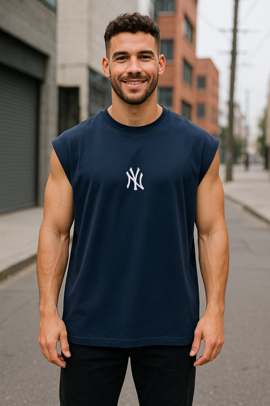 Musculosa Oversized NE Bordada NY