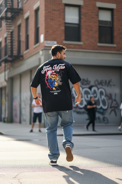 Remera Oversized Super Mario Shoryuken