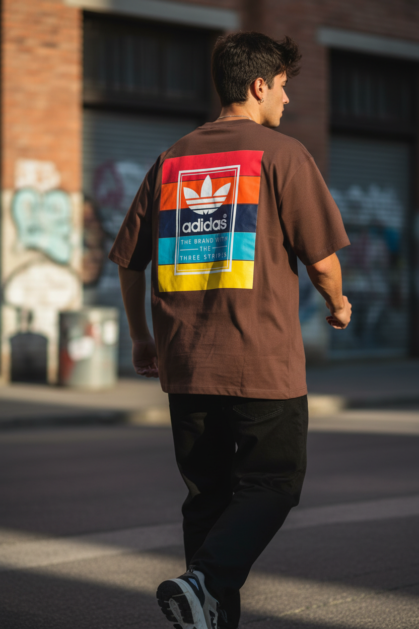 Remera Oversized ADI Raimbow