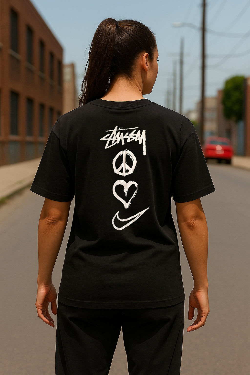 Remera Oversized NK Peace & Love