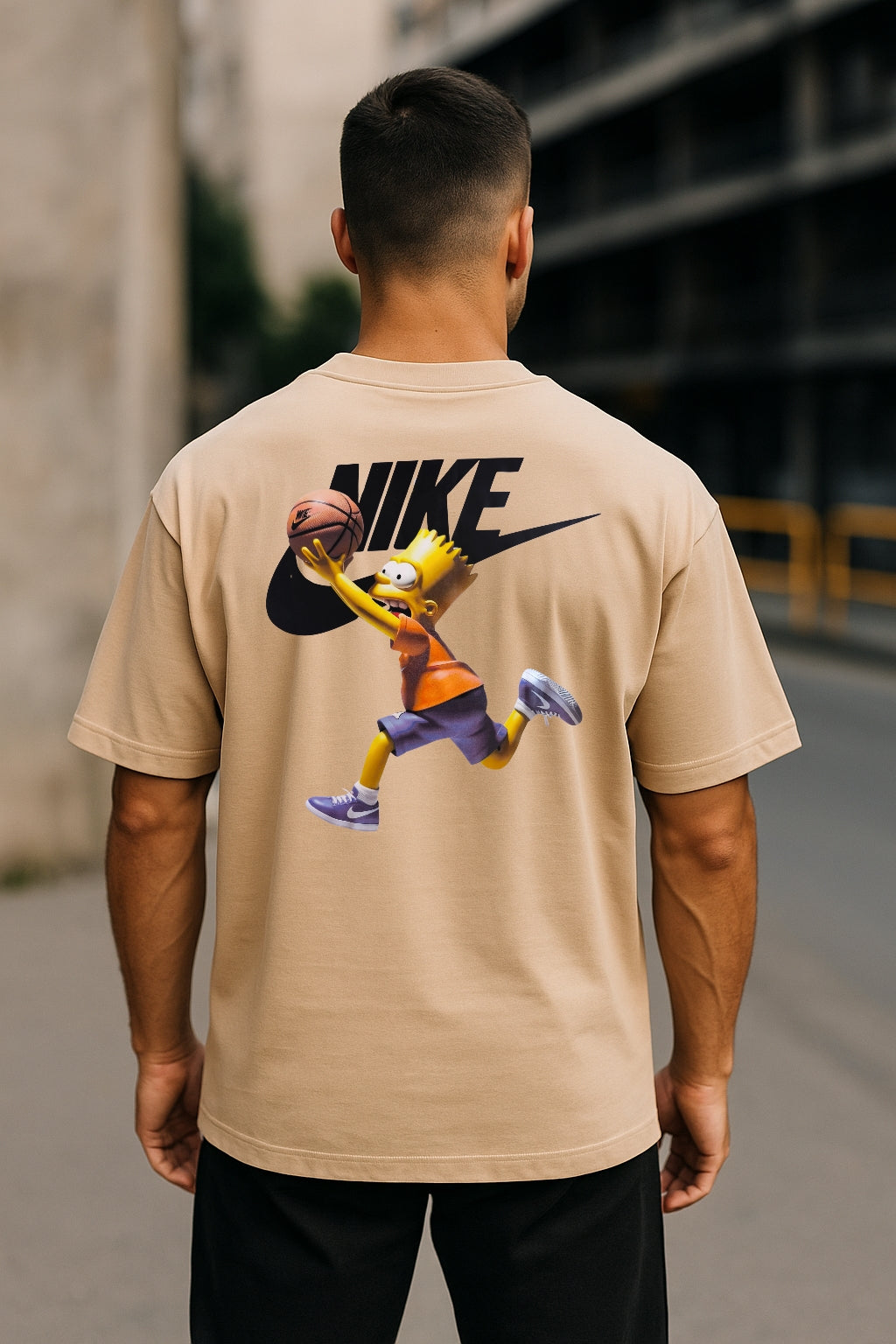 Remera Oversized NK Bart Attack