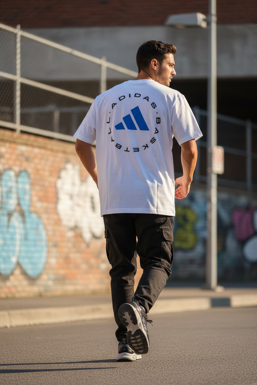 Remera Oversized ADI Basketball Court