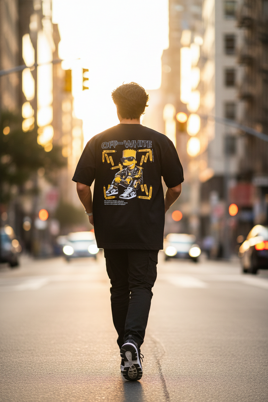Remera Oversized OW Bart Style