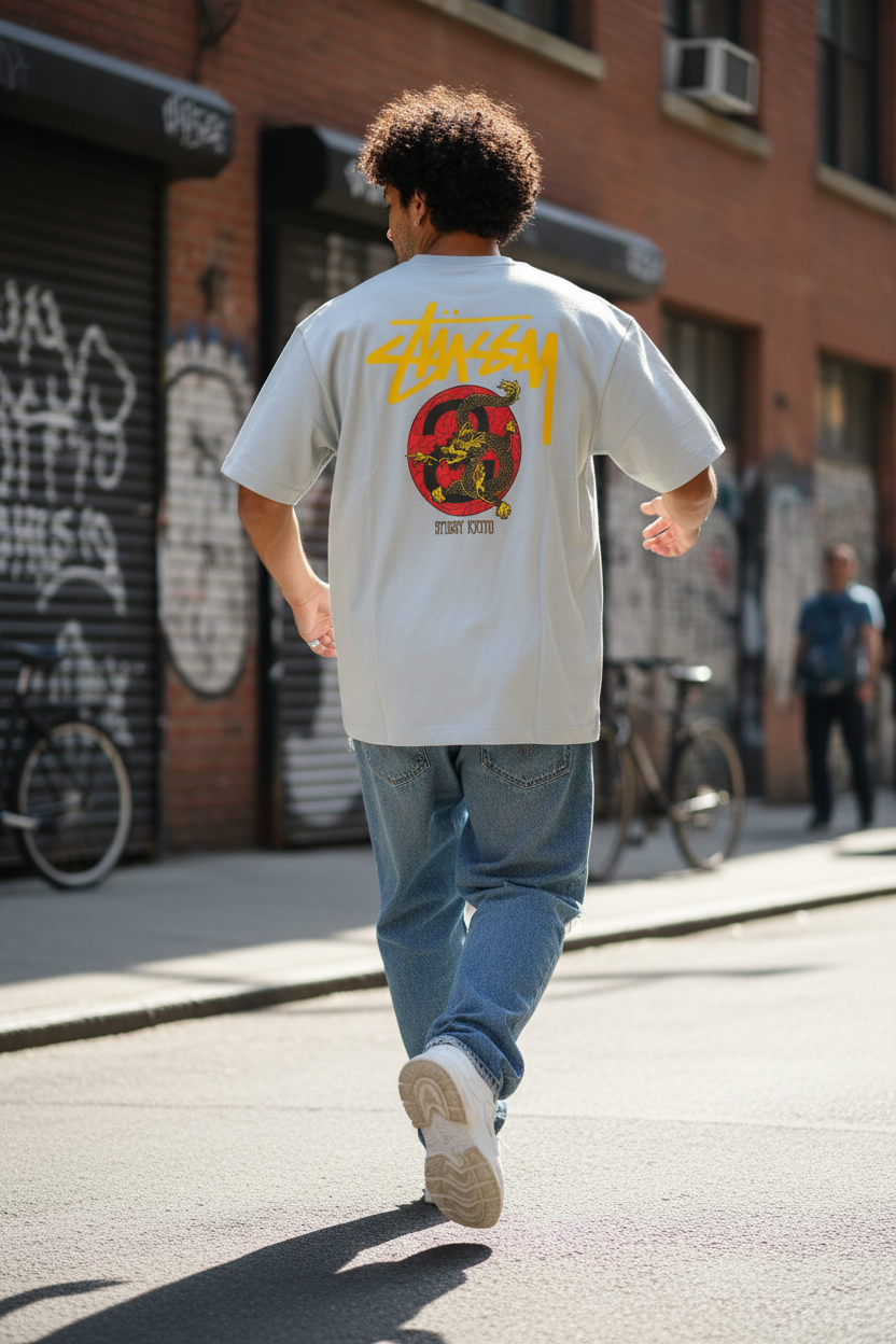 Remera Oversized STSSY Kyoto