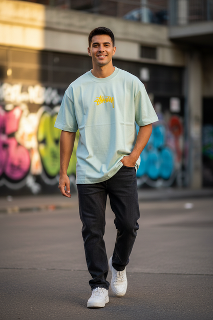 Remera Oversized STSSY Kyoto