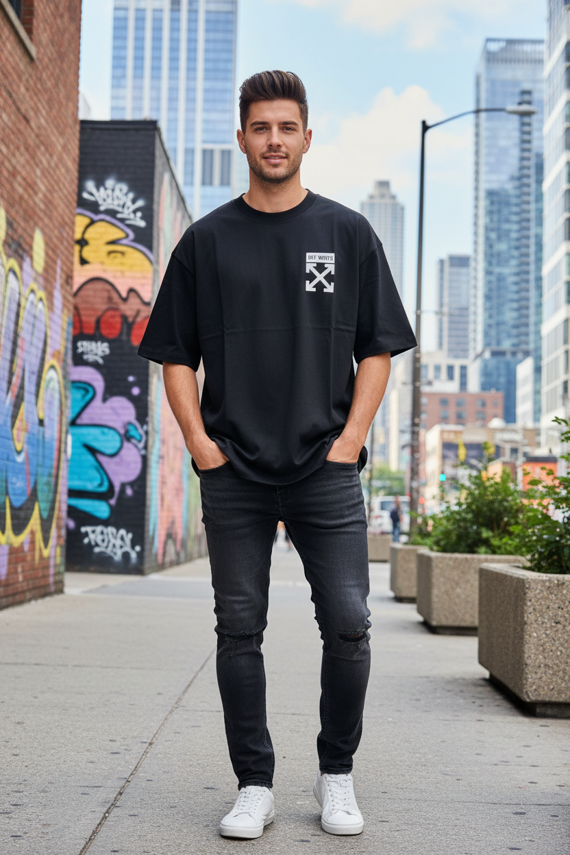 Remera Oversized OWht Rugbier Bugs