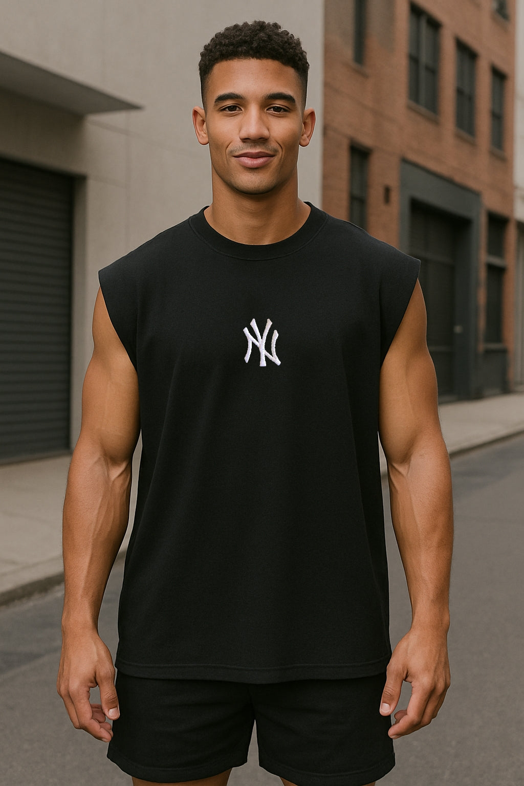 Musculosa Oversized NE Bordada NY