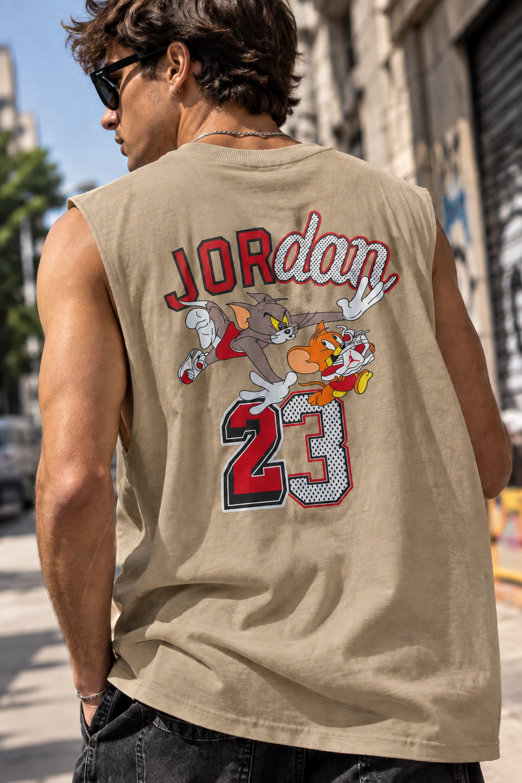 Musculosa Oversized JDN Tom & Jerry