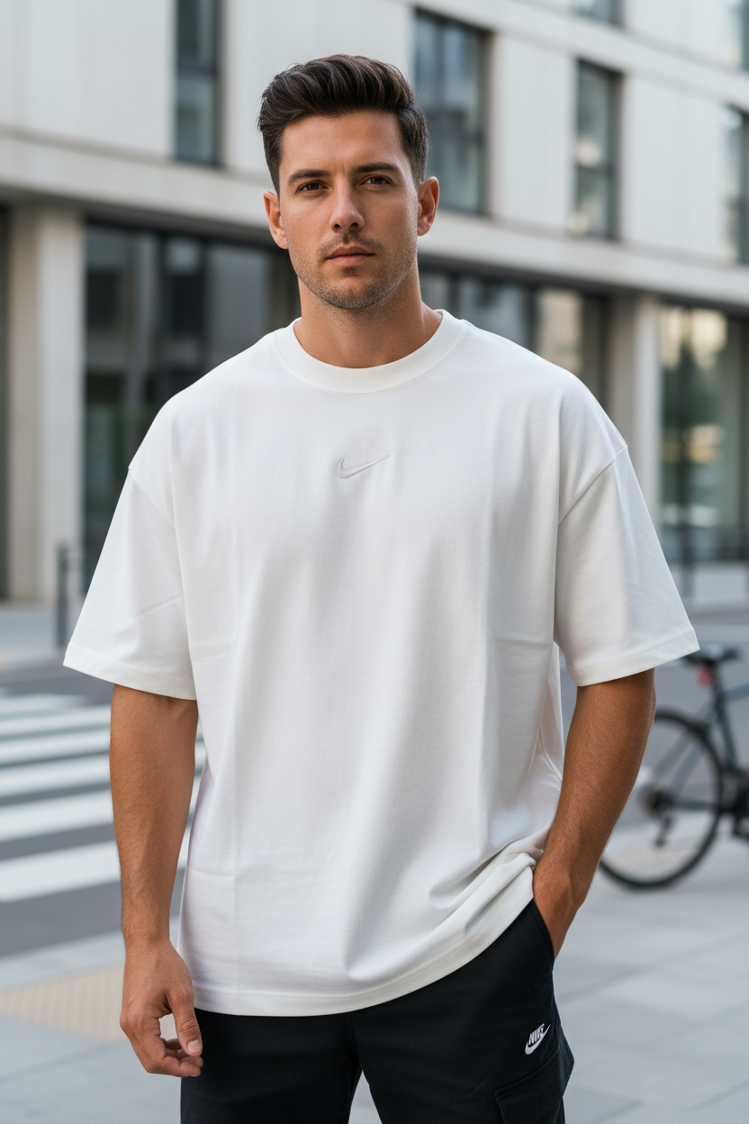 Remera Oversized NK Bordada Classic