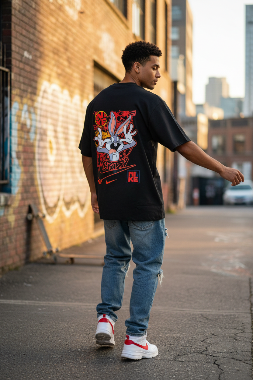 Remera Oversized NK Crazy Bugs
