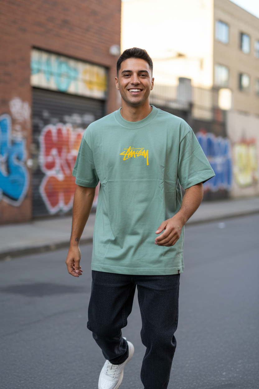 Remera Oversized STSSY Kyoto