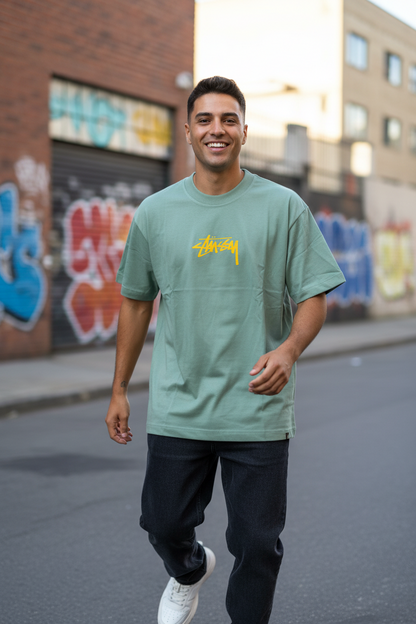 Remera Oversized STSSY Kyoto