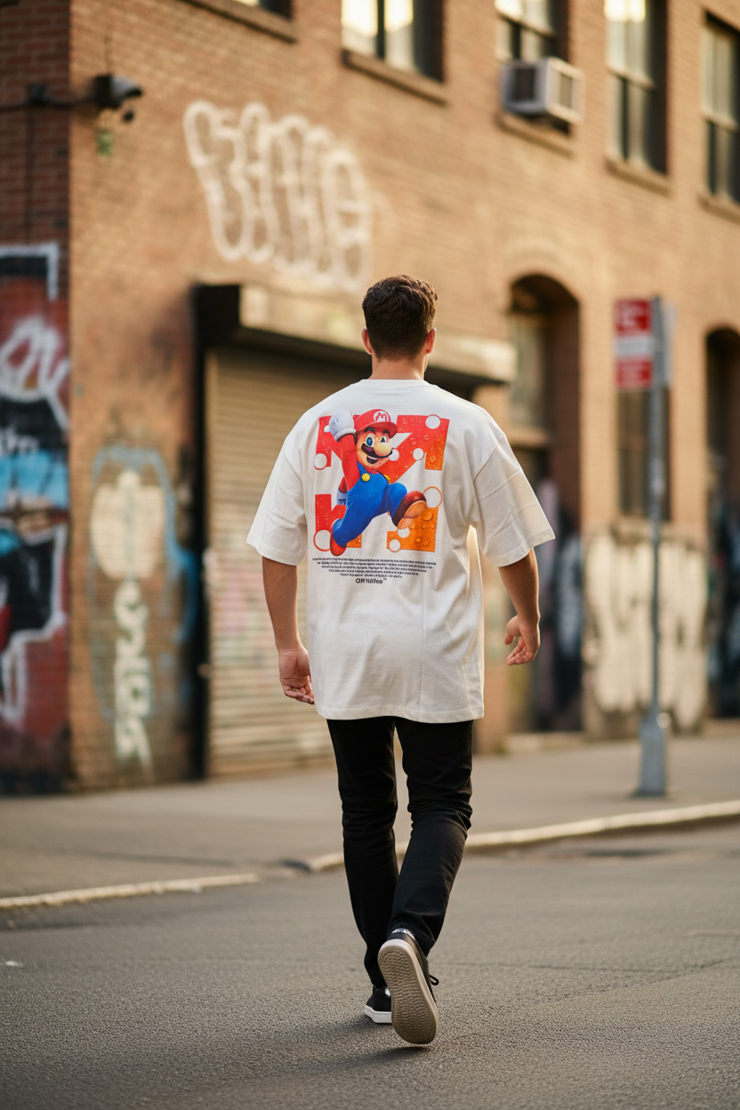 Remera Oversized OW Super Mario