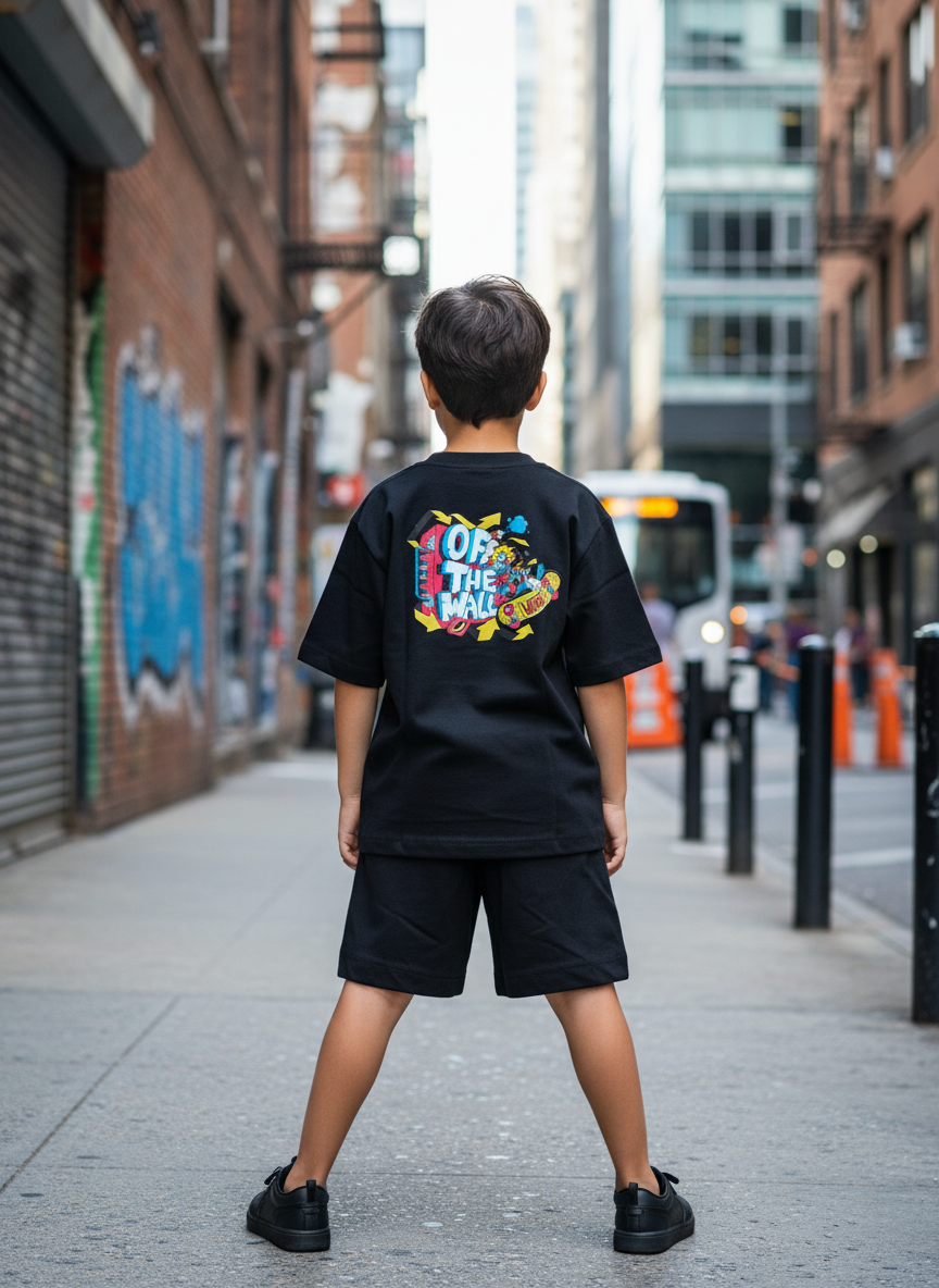 Conjunto Remera y Short VNS Off The Wall