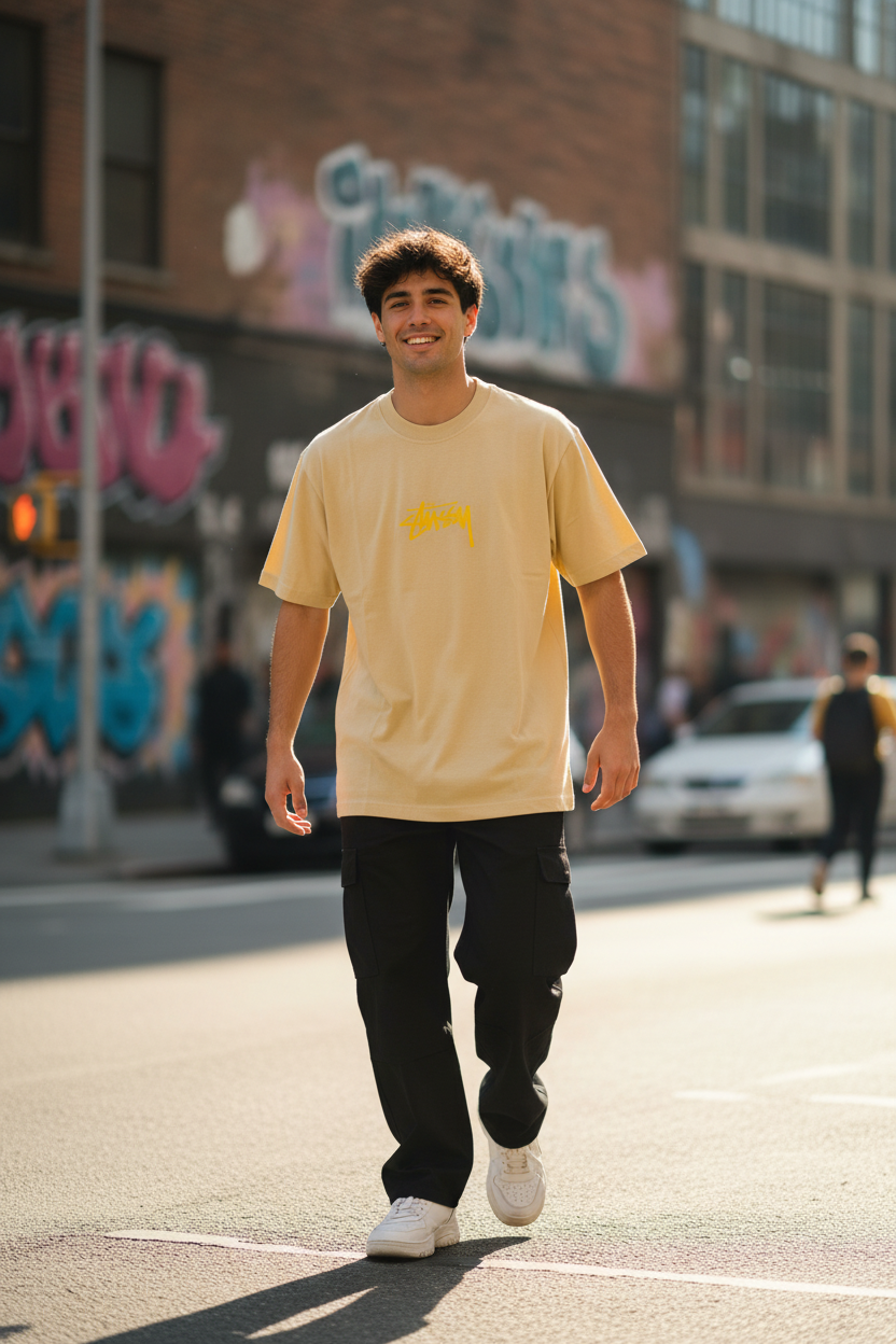 Remera Oversized STSSY Kyoto