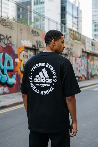 Remera Oversized ADI Stripe's Circle