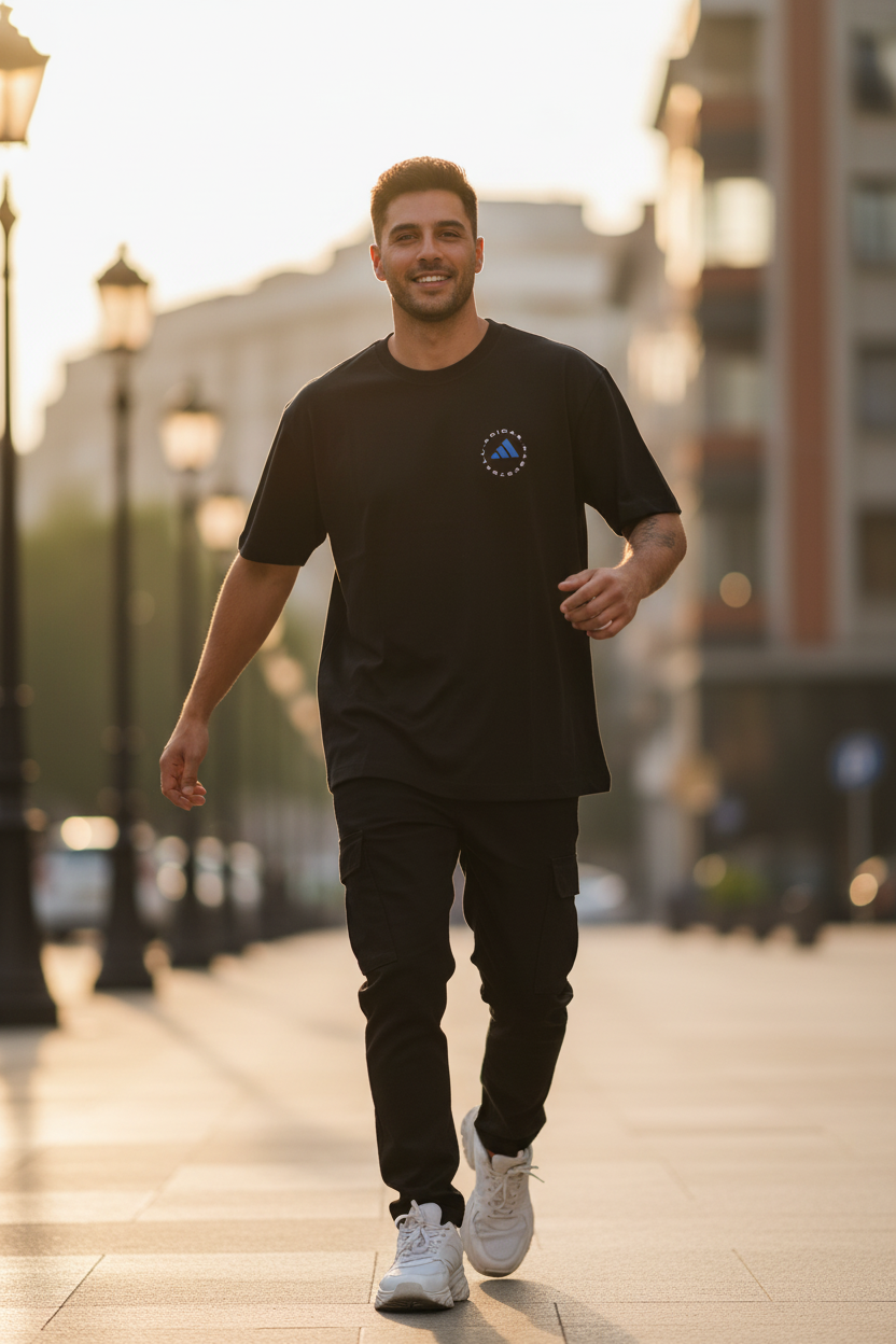 Remera Oversized ADI Basketball Court