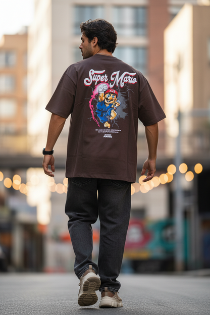 Remera Oversized Super Mario Shoryuken
