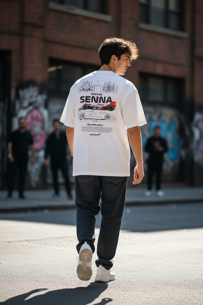Remera Oversized Ayrton Senna