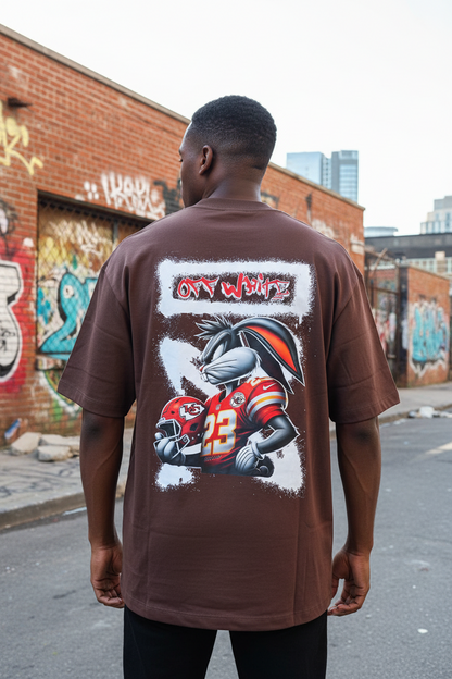 Remera Oversized OWht Rugbier Bugs