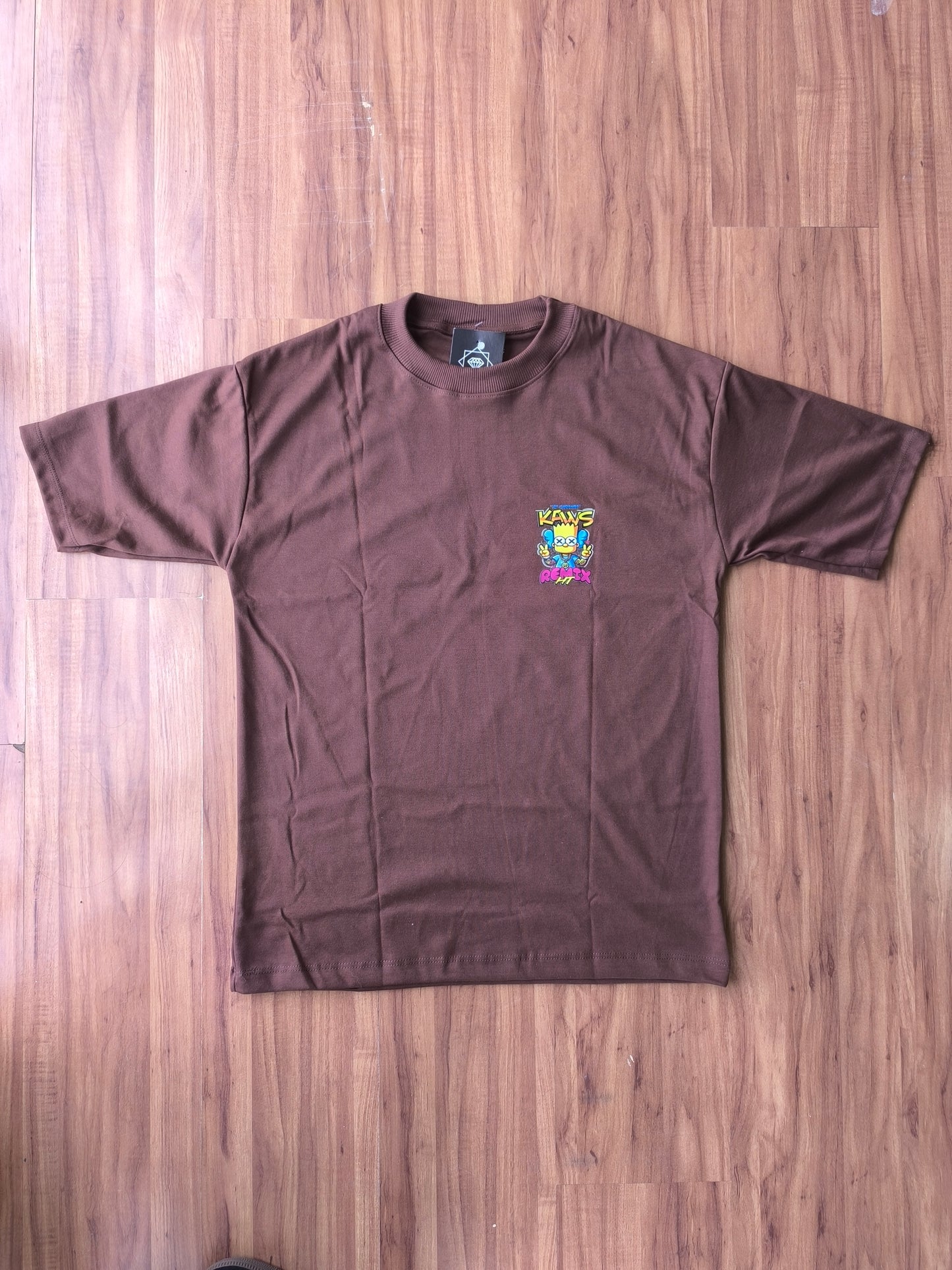 Remera Oversized Kaws Bart Remix