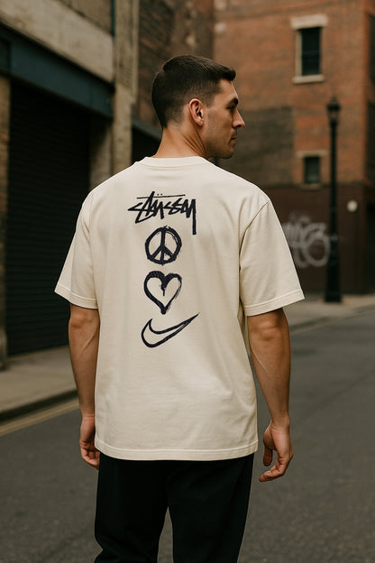 Remera Oversized NK Peace & Love