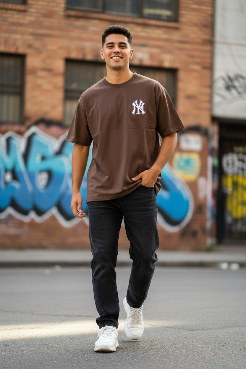 Remera Oversized NY Yankees