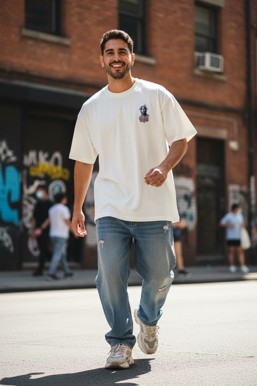 Remera Oversized 2Pac Target