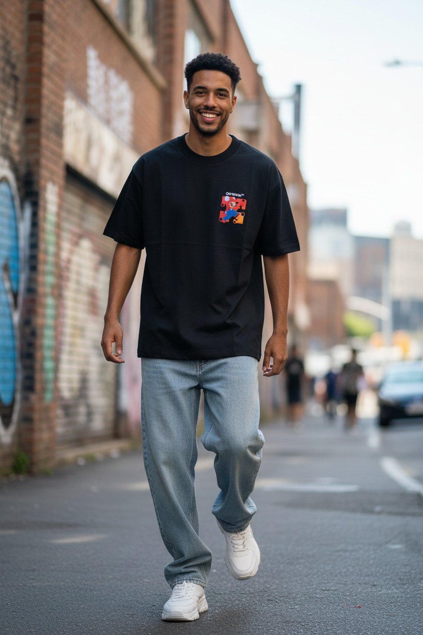 Remera Oversized OW Super Mario
