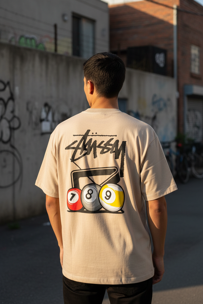 Remera Oversized STSSY Rack 'em up