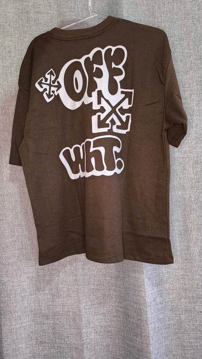 Remera Oversized "OW Wht"