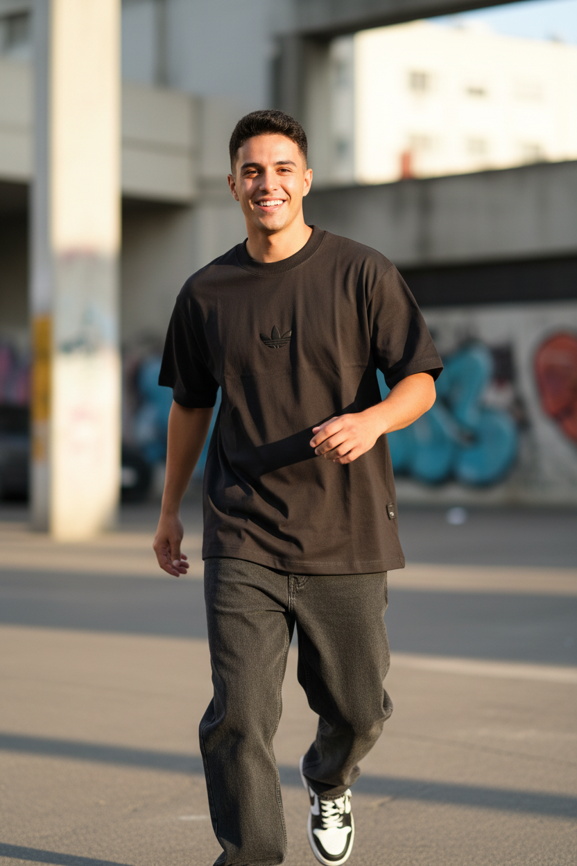 Remera Oversized Bordada ADI Alpha