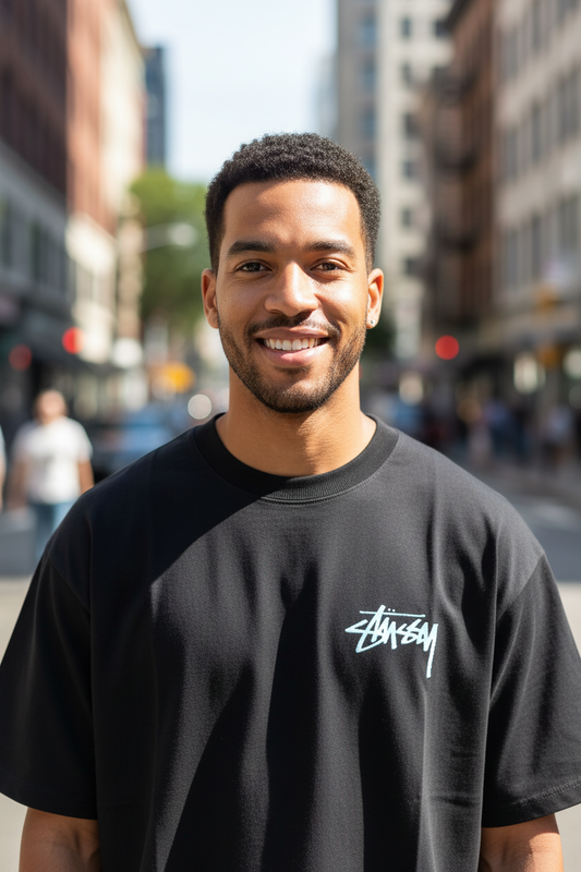 Remera Oversized STSSY Rack 'em up