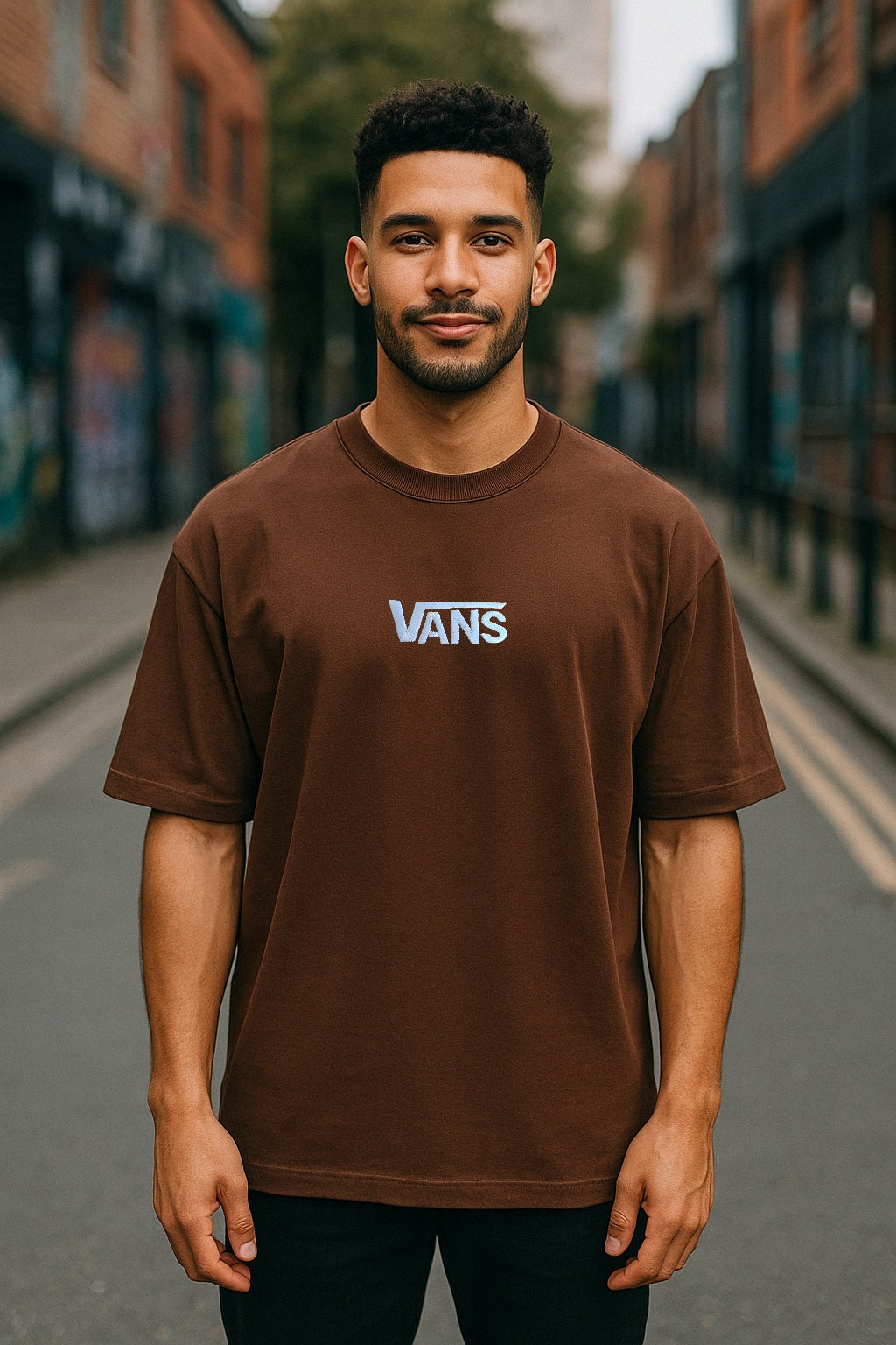 Remera Oversized VNS Bordada Edge