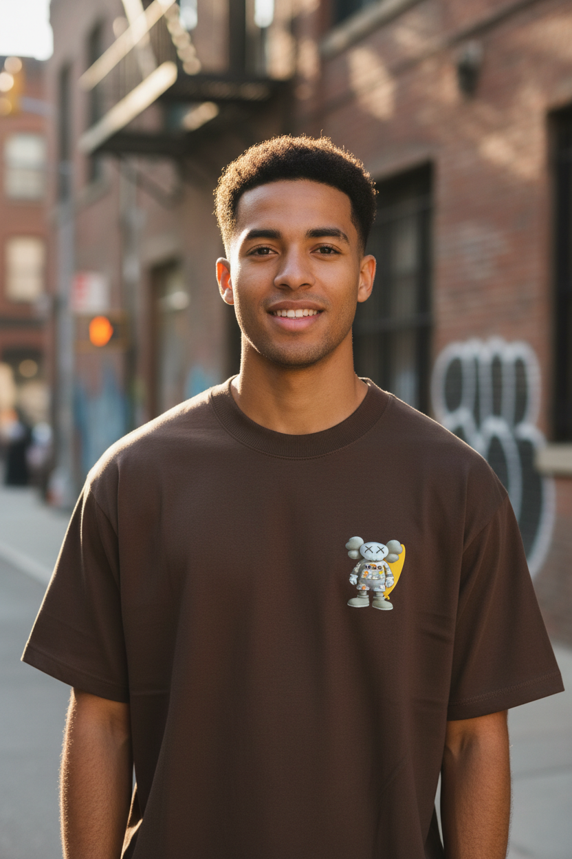 Remera Oversized FNDI Beach Kaws