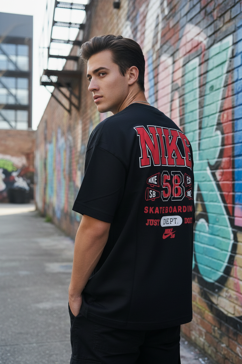 Remera Oversized NK Skateboarding