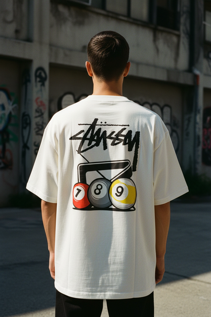 Remera Oversized STSSY Rack 'em up
