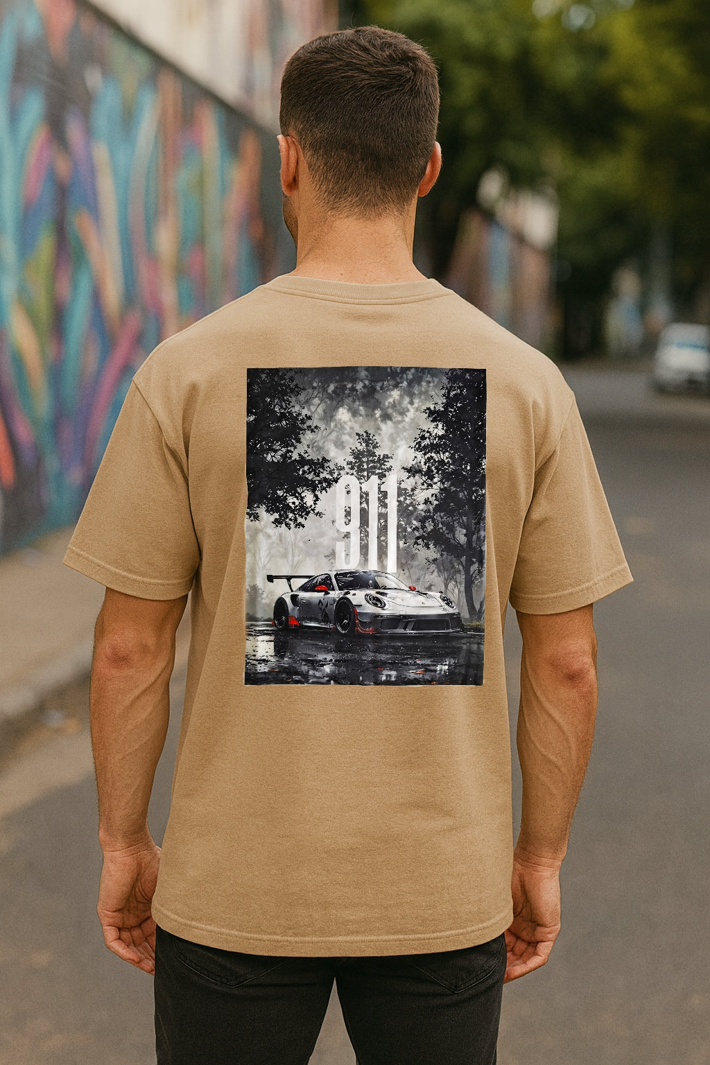 Remera Oversized Porsche 911